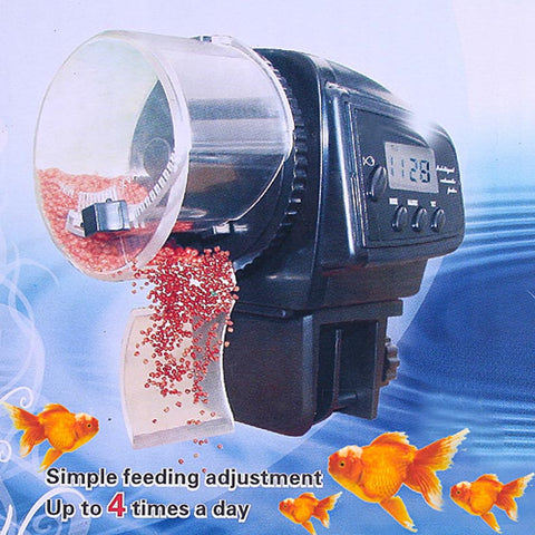 Hot Sale Digital LCD Automatic Aquarium Tank Auto Fish Feeder Timer Food Feeding   E2shopping