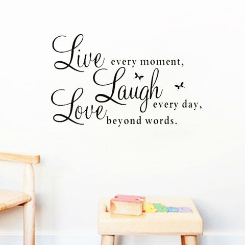 live laugh love quotes wall decals zooyoo1002 home decorations adesivo de paredes removable diy wall stickers