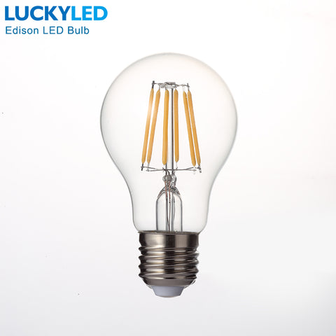 Free shipping Retro LED Filament Light lamp E27 2W 4W 6W 8W 110V / 220V G45 A60 Clear Glass shell vintage edison led bulb