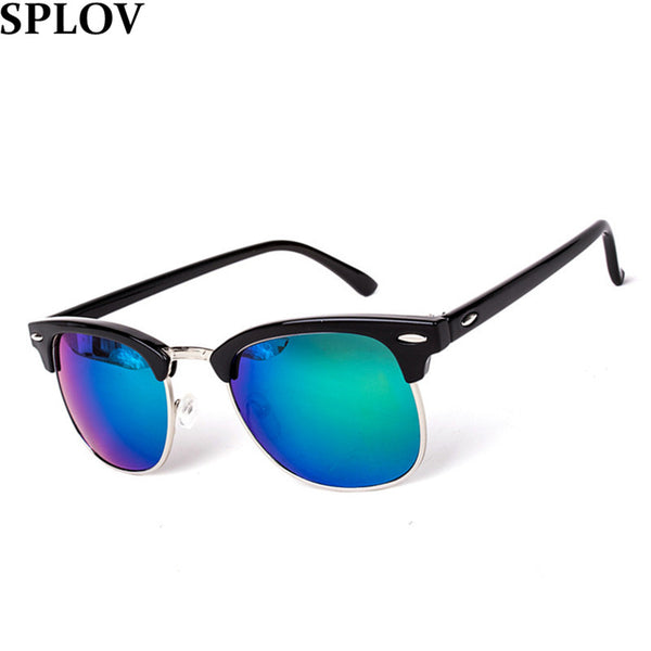 Half Metal High Quality Sunglasses Men Women Brand Designer Glasses Mirror Sun Glasses Fashion Gafas Oculos De Sol UV400 Classic