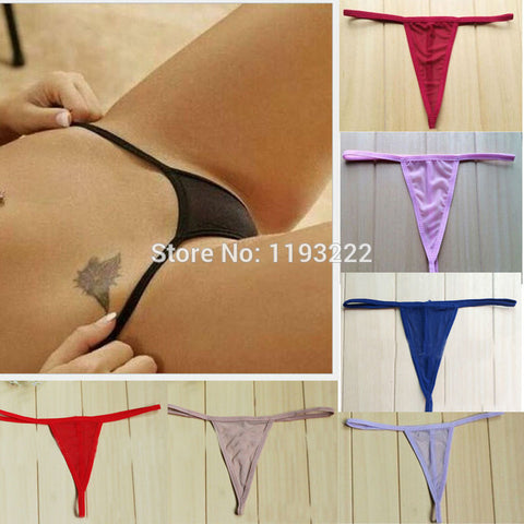 Wholesale Women Cosplay Sexy Lingerie See-thru G String T Back Brief Panties Underwear Thongs