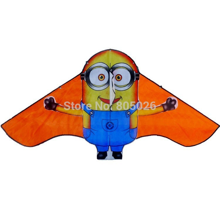 Free shipping new design lovely Minions kite 3pcs/lot child kite flying toy nylon ripstop with handle and line high quality