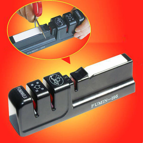 Professional Stainless Steel Knife Sharpener Home Kitchen Knives Accessories Whetstones Scissor Sharpener