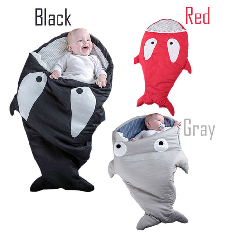 shark sleeping bag Newborns sleeping bag Winter Strollers Bed Swaddle Blanket Wrap cute Bedding baby sleeping bag BaBy