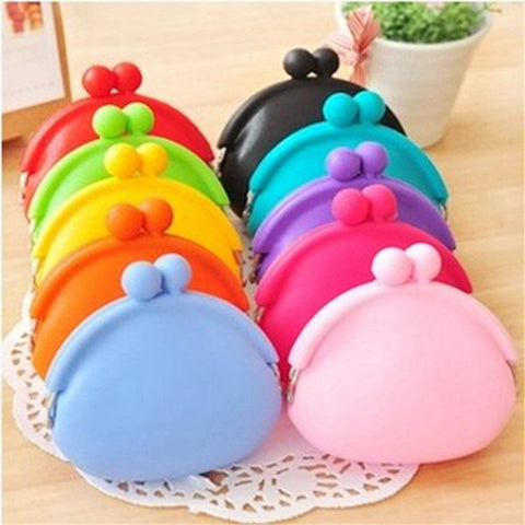 NEW MINI women wallets fashion women messenger bags silicone coin purse baby toys children gift