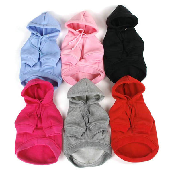 Pet Puppy Dog Clothes Coat Hoodie Sweater Costumes Dogs Jackets S M L XL XXL 7 Colors