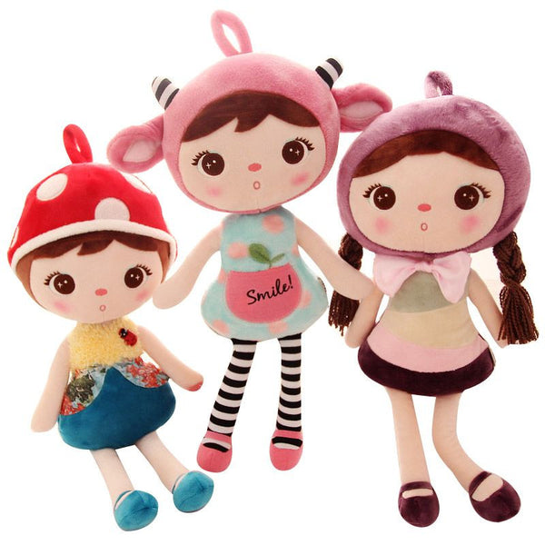 50cm Unique Gifts high quality Sweet Cute Angela rabbit doll Metoo baby plush doll for kids panda butterfly bee poupee dolls