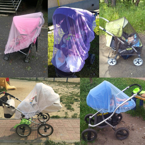 5 colors 150cm summer children baby stroller pushchair mosquito net netting accessories curtain carriage cart cover insect care