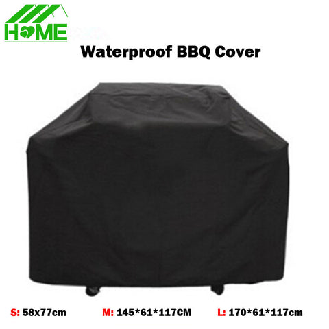 Black Waterproof BBQ Grill Barbeque Cover Outdoor Rain Grill Barbacoa Anti Dust Protector For Gas Charcoal Electric Barbecue Bag
