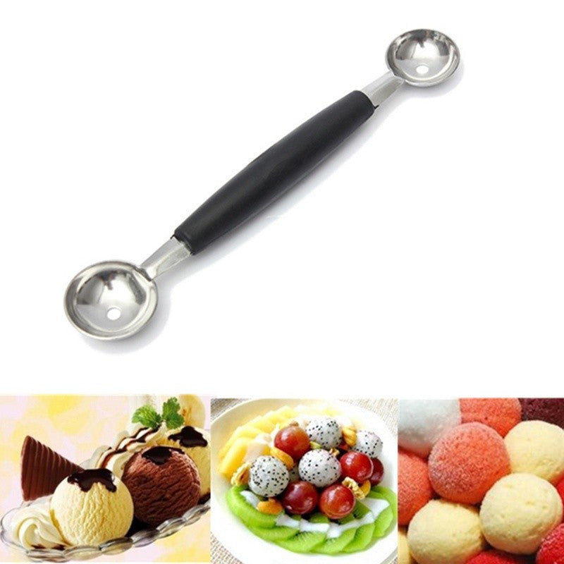 Stalinless Steel Double-end Melon Baller Scoop Fruit Spoon Ice Cream Sorbet cozinha Cooking Tool kitchen accessories gadgets