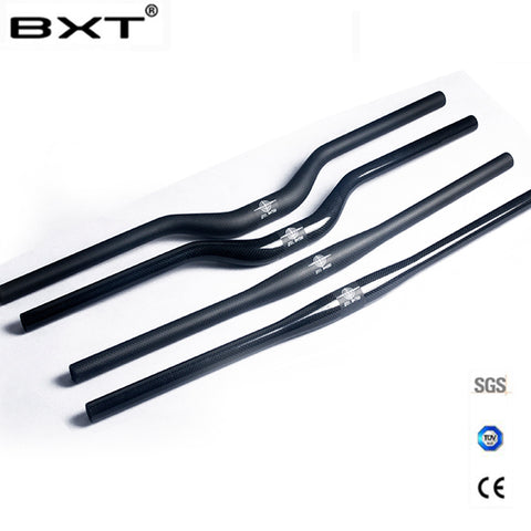 brand BXT carbon fiber bicycle handlebar matt / glossy mountain bike carbon handlebar 600mm - 720mm mtb bicycle parts