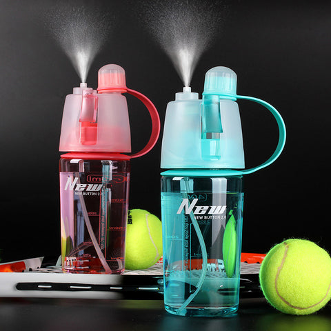 My Water bottle sport Spray bottle 400ml Cycling outdoor Moisturizing shaker Transparent Travel Plastic Water Camping Drinkware