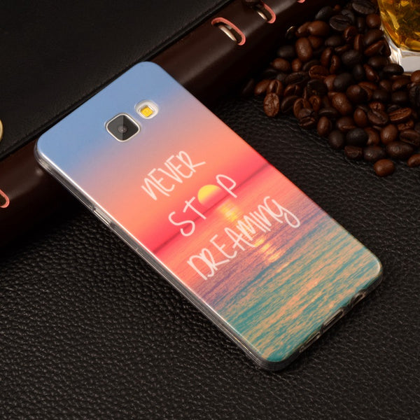 A510 Cartoon Gel Silicone Soft TPU Cover For Samsung Galaxy A5 (2016) A510 A510F 5.2" Plastic Back Skin Phone Protective Cases