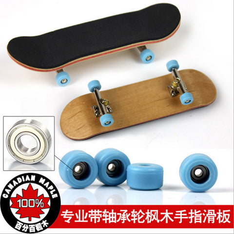 2016 Professional Maple Wood Finger Skateboard Alloy Stent Bearing Wheel Fingerboard Adult Novelty Toy Cheapest! Only 4 USD!