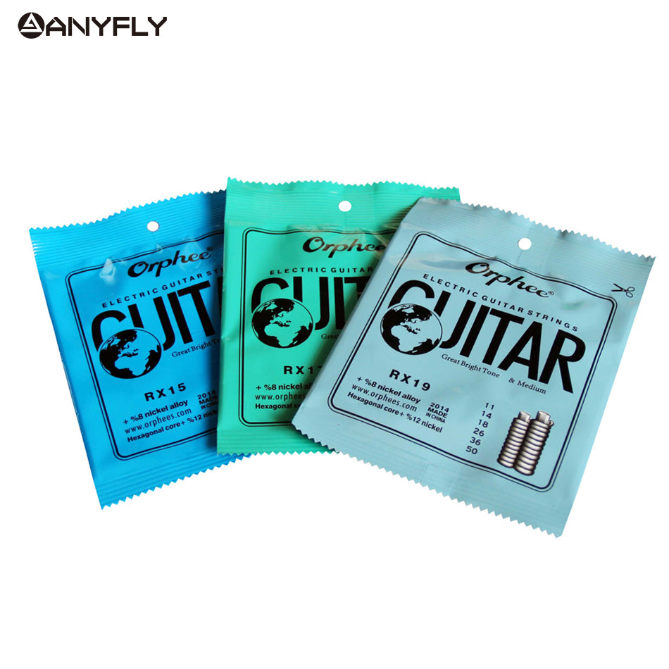 Free Shipping Hot 1 Set Practiced Nickel Plated Steel Guitar Strings For Electric Guitar With Original Retail Package