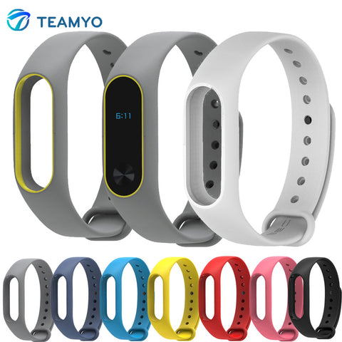 Replace Strap for Xiaomi Mi Band 2 Silicone Wristbands for Xiaomi Band 2nd Smart Bracelet Wrist Strap for Xiomi Band 2