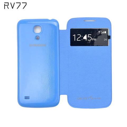 Phone Cases For Samsung Galaxy S4 Mini i9190 Flip Smart Cover View Window Case With Gift Touch Pen + Screen Film