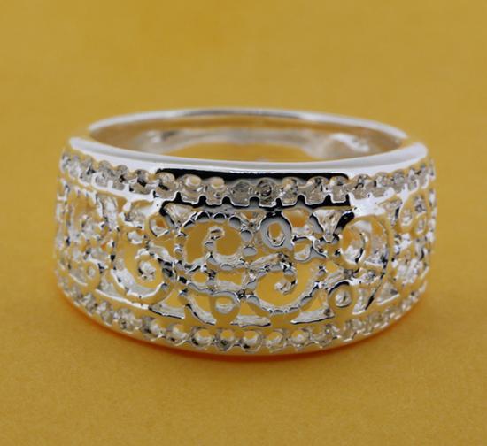 R211 Size:6,7,8,9 Silver plated ring,  silver fashion jewelry ring fashion ring /bikajzrasr