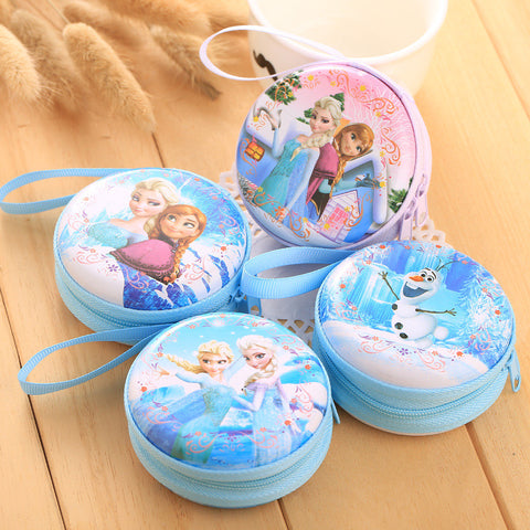 YOUYOU MOUSE Cartoon Coin Purse Elsa Anna Princess Girls Key Case Wallet Children Snow Queen Headset Bag Coin Packet