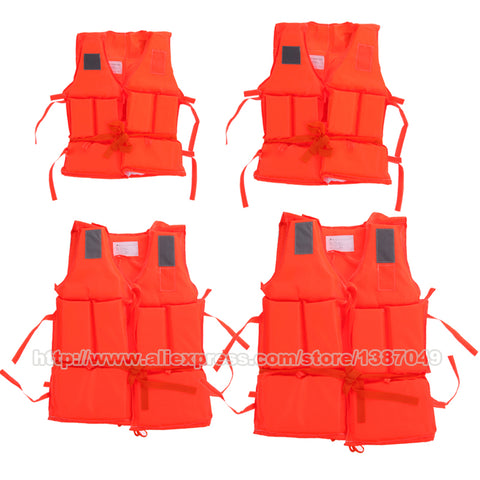 Kid To Adult Size Life Vest With Survival Whistle Water Sports Foam Life Jacket For Drifting Water-skiing Upstream Surfing