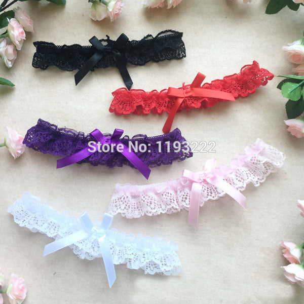 Sexy Women Girl Lace Floral Bowknot Bowknot Wedding Party Bridal Lingerie Cos Leg Garter Belt Suspender