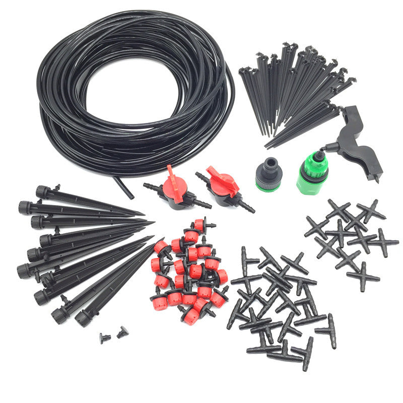 Garden Irrigation Set 108 Pcs 20m 4 / 7mm Hose DIY Gardening Sprinkler Head Hose Bracket Fast Interface Hole Puncher Plug Tee