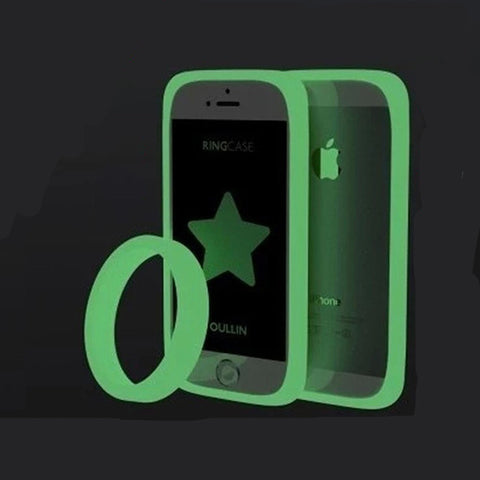 Hot! Luminous Bracelet phone Bumper case Universal phone border protection Soft Silicon Ring Frame for Andrews and Apple phone
