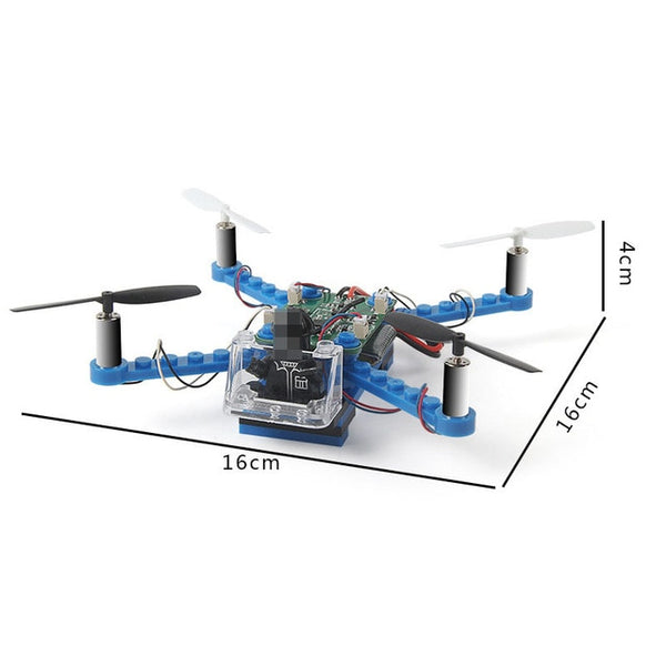 RC Helicopter DIY Building Blocks Drone 2.4G 4CH Mini Drones 3D DIY Bricks Quadcopter Assembling DIY Educational Toys