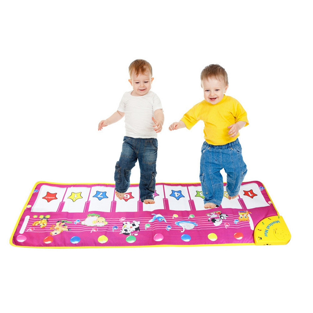 Animal Pattern Baby Touch Play Keyboard Musical Toys Music Carpet Mat Blanket Early Education Tool Toys Two Version Random Sent