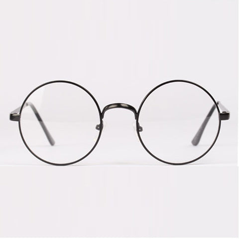 Womens Mens Retro Round Metal Frame Clear Lens Glasses Nerd Spectacles Eyeglass