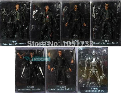 NECA The Terminator 2 Action Figure T-800 ENDOSKELETON Classic Figure Toy 7"18cm 7Styles