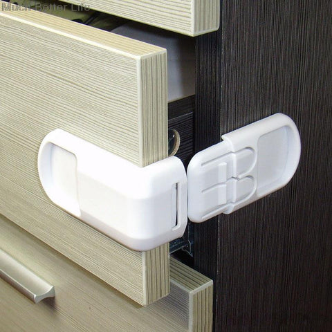 4pcs Hard Plastic Baby Child Kids Care Safety Protection Drawer Cabinet Door Right Angle Corner Lock Children Security Products