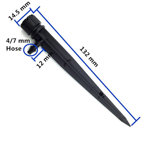 Hot 10Pcs Micro Bubbler Drip Irrigation Adjustable Emitters Stake Water Dripper Farmland watering Use 4/7 mm Hose