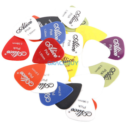 30pcs Bass Guitar Picks Alice Multi Smooth ABS Custom Acoustic Electric Guitarra Plectrums Accessories Musical Instrument Puas