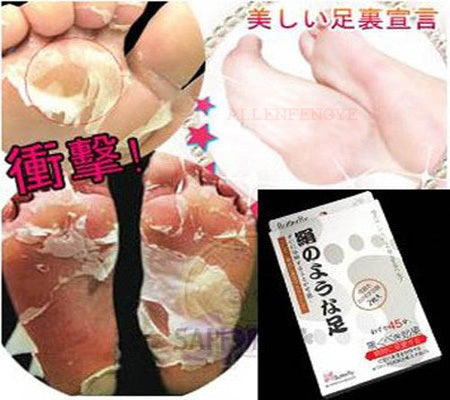 1pair baby foot mask peeling foot care renewal mask remove dead skin cuticles heel socks for pedicure