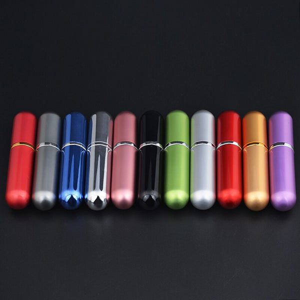 MUB  5ml  Refillable Portable Mini perfume bottle &Traveler Aluminum Spray  Atomizer Empty Parfum bottle