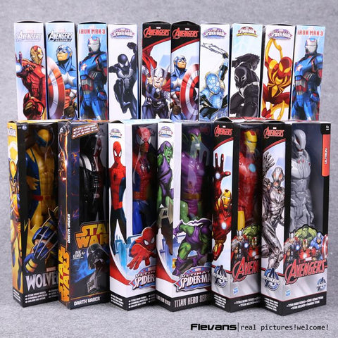 Titan Hero Series Avengers Superheroes PVC Action Figures Toys 12" 30cm Venom Iron Man Thor Darth Vader Green Goblin