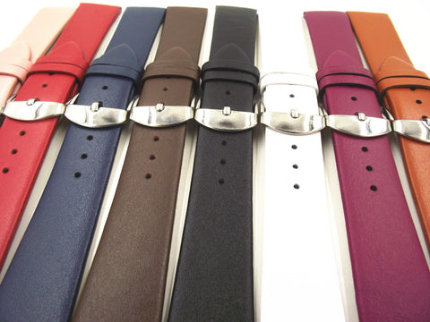 1PCS 12MM 14MM 16MM 18MM 20MM 22MM smooth grain genuine leather (cow split) watch band watch strap men and women straps WS0119