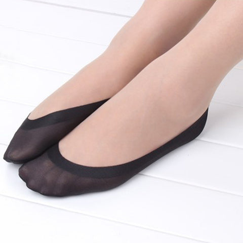 1Pair Women Cotton Antiskid Invisible Liner No Show Peds Low Cut Ice  Sock Slippers