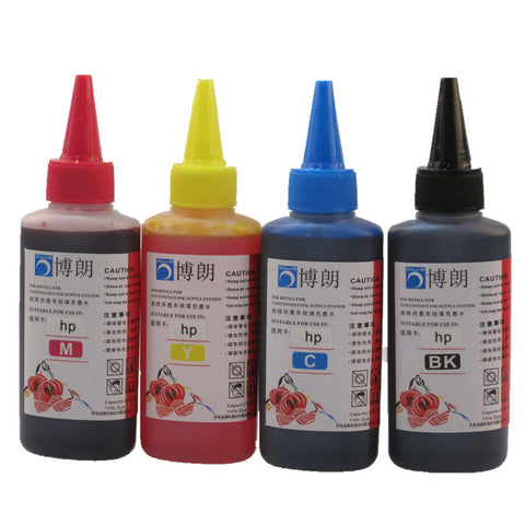 Universal 4 Color Dye Ink For HP,4 Color+100ML,for HP Premium Dye Ink,General for HP printer ink all models