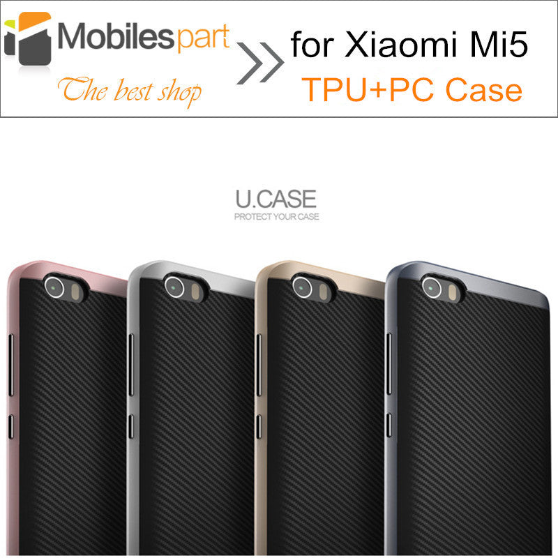 Case for Xiaomi Mi5 High Quality Shockproof PC+TPU with Frame Silicone Case Back cover for Xiaomi Mi5 Mi 5 /Mi5 Pro / Mi5 Prime