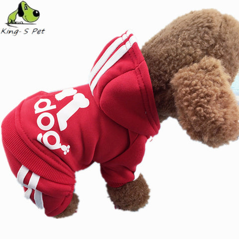 Small Four Leg Puppy Dog Coat jumpsuit,Pet Cotton Sportswear Costume Adidog Clothes For Dog Jumpsuit Sweater For Teddy Chihuahua