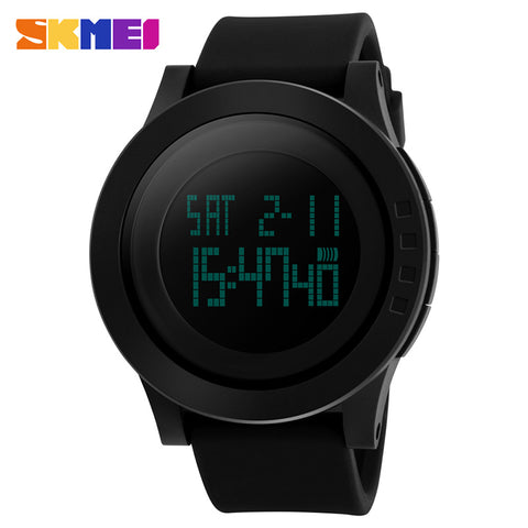 SKMEI Large Dial Outdoor Men Sports Watches LED Digital Wristwatches Waterproof Alarm Chrono Calendar Fashion Casual Watch 1142