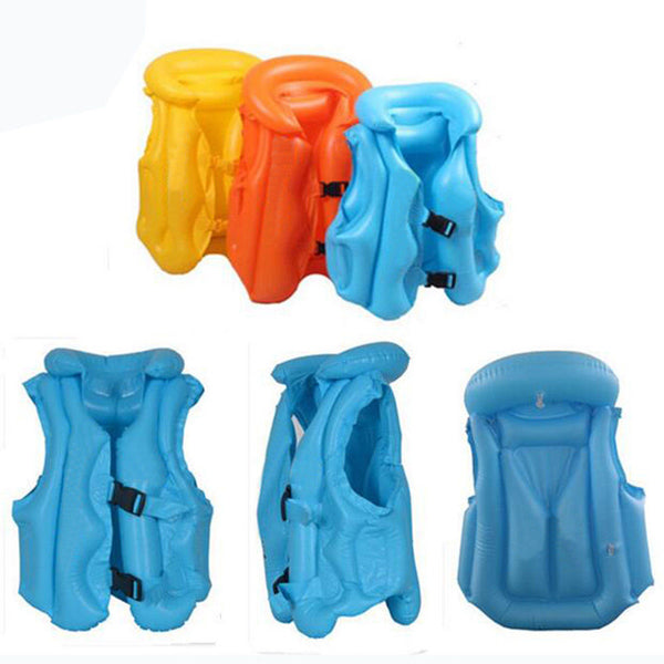 Children Swim Vest Kid Swimming Learning Jacket Inflatable Safety Training Baby Float Ring Beach Swimming Pool Vest