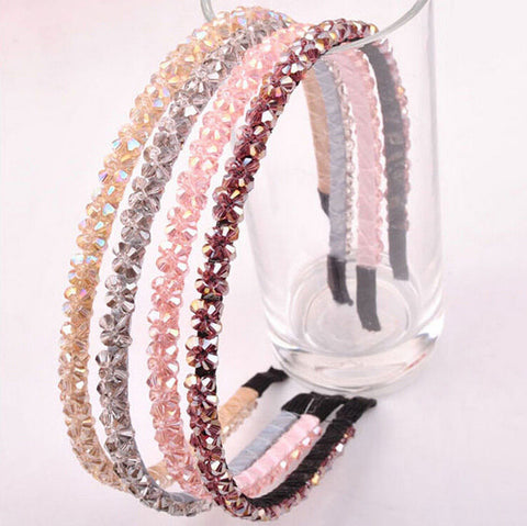 Fashion Women Girl Metal Crystal Hairbands Headband Jewelry Headwear Hair Band Accessories