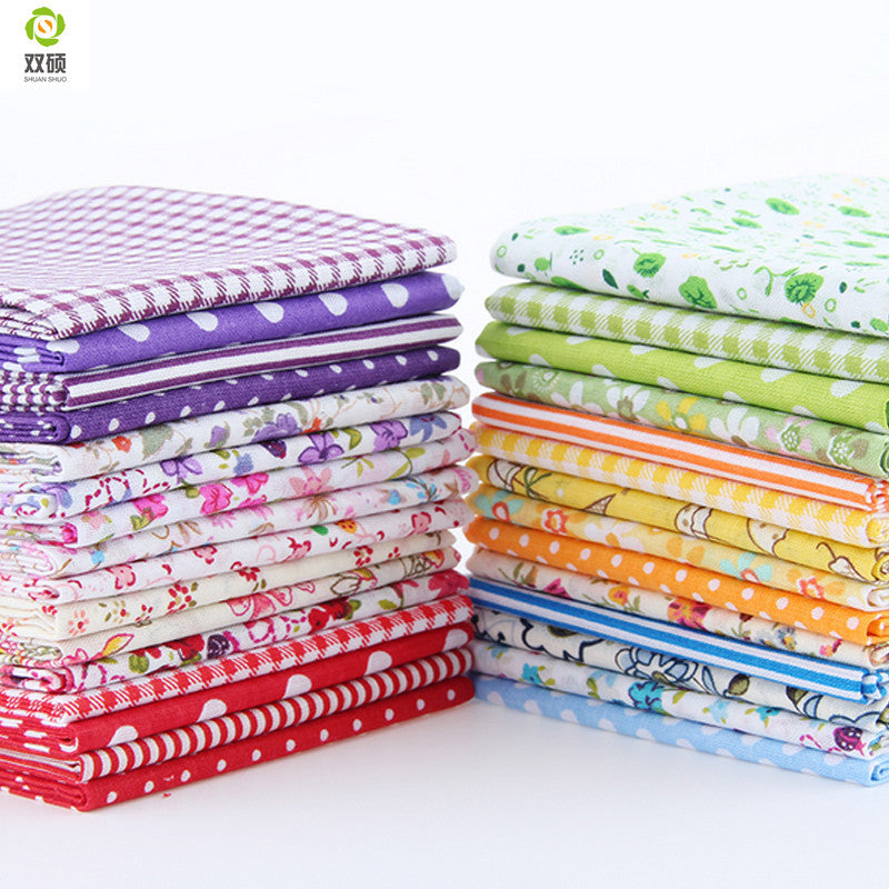 Random Color Thin Charm Packs Patchwork Cotton Fabric No Repeat Design Tissue Sewing Fabric 30 pcs/lot 10*12 CM