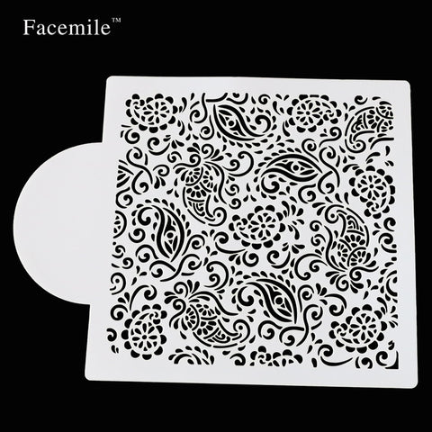 15*19cm Bakeware Baking Flower Fondant Cake Decorating Tools Cake cookie Stencil Template Mold