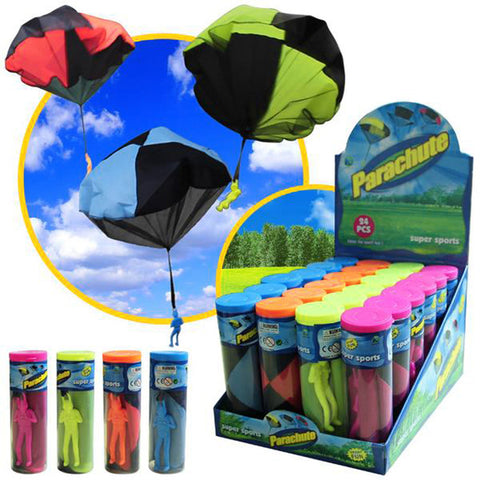 Mini Parachute Toy 4 Colors Kids Soldier Toy Outdoor Sports Fun Children Intelligence Development Educational Toys