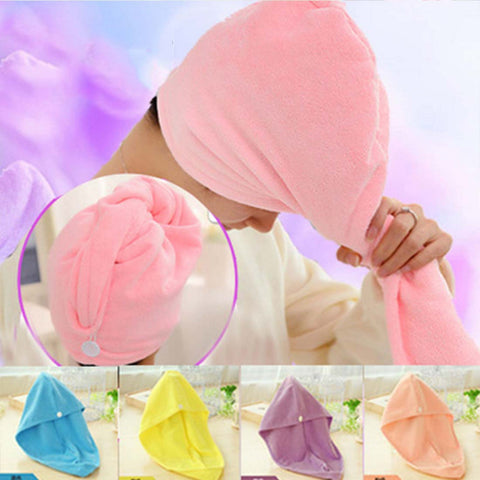 1Pcs Hair Quick Drying Bath Towel Sauna Spa Tub Cap Head Wrap Shower Bath Caps Toalha Toallas Bath towels for adults