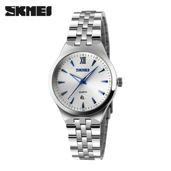 SKMEI Quartz Watch Women Fashion Casual Watches Relogio Feminino Montre Femme Reloj Mujer Full Steel Waterproof Wristwatches